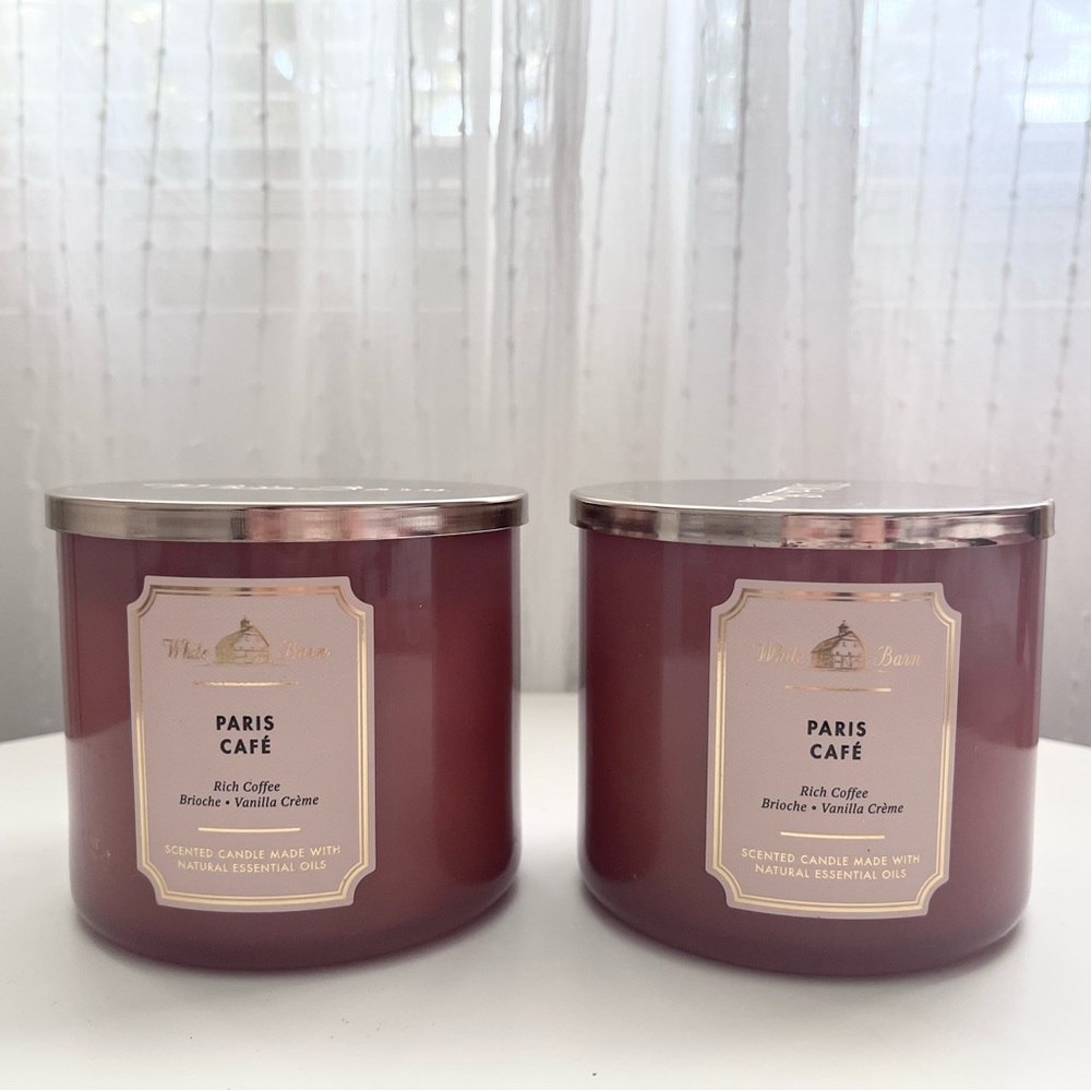 B&BW White Barn 3-wick candles, paris cafe
